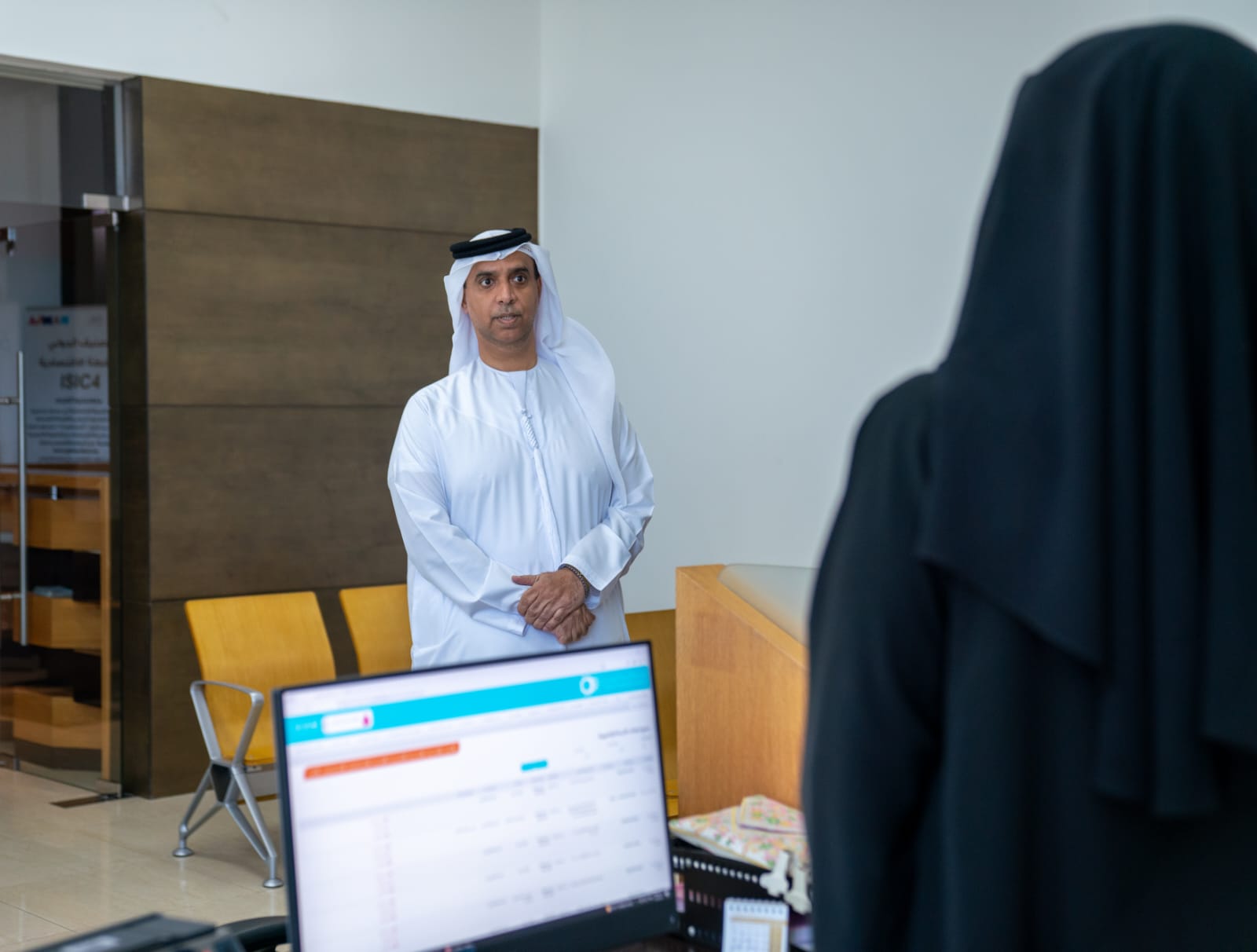 Director General of Ajman DED inspects the Customer Happiness Center in Masfout